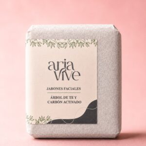 Jabón Facial de Árbol de Té y Carbón Activado